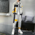 Fashion Patchwork 2 Piece Set Long Sleeve Tracksuits